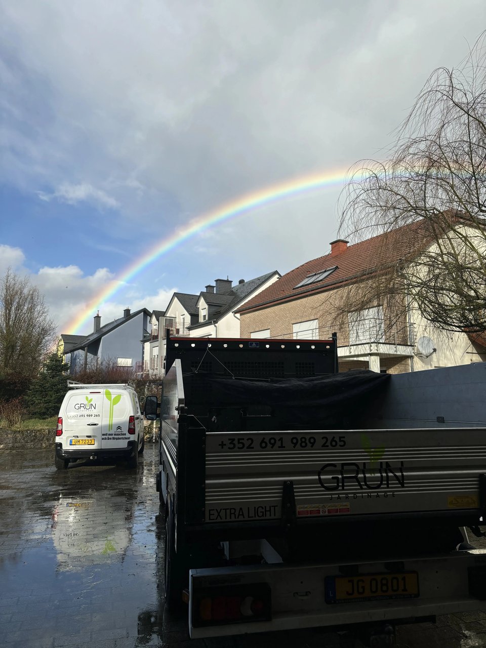 Camionette Rainbow Jardinage Grün